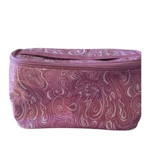 Estee Lauder Pink and Cream Cosmetic Bag. New Without Tags.